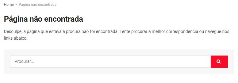 Exemplo de erro 404